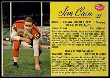 21 Jim Cain